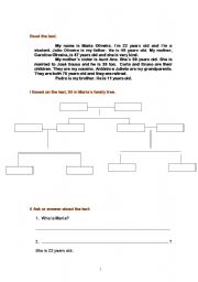 English worksheet: Family