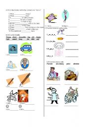 English worksheet: general vocabulary