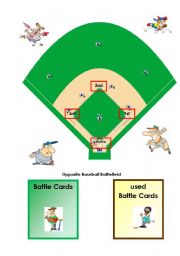 English Worksheet: Game OPPOSITES Baseball 1/3