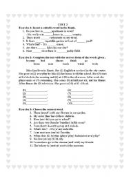 English worksheet: Present tense