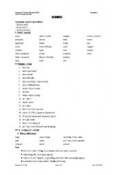 English Worksheet: Gerunds