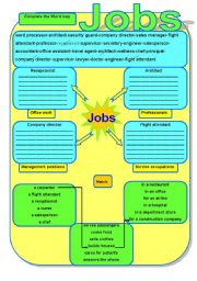 English Worksheet: Jobs - four activities and  grammar notes
