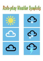 English worksheet: Weather Symbols