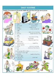 English Worksheet: Present simple