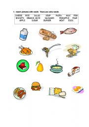 English worksheet: FOOD