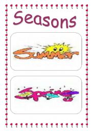 English worksheet: Seasons