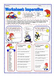 English Worksheet: Worksheet: Imperative