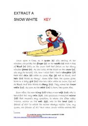 English Worksheet: Snow White