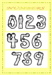 English Worksheet: NUMBERS WITH CHILDREN....