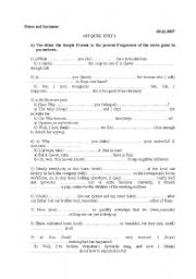 English Worksheet: quiz for elementary students