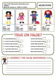 English Worksheet: ADJECTIVES