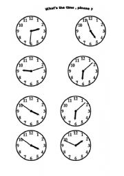 WHAT IS THE TIME PLEASE ?