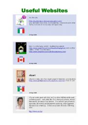 Websites mentioned by teachers in the message board part 2(5 pages)