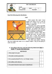 English Worksheet: TEST YOUR ENGLISH - Careers