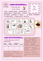 English Worksheet: Only for Ladies! -fun activity set