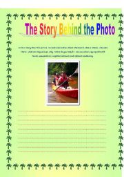 English worksheet: Writing: The Story Behind the Photo 1