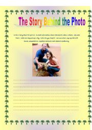 English worksheet: writing: the story behind the photo 2