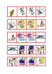 English Worksheet: Domino New Year