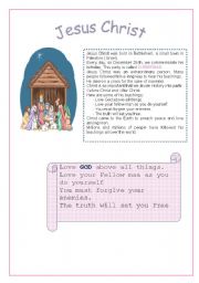 English Worksheet: Jesus Christ