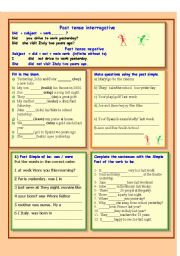 English Worksheet: PAST TENSE