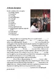 English Worksheet: a picture description