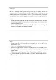 English worksheet: future baby factory