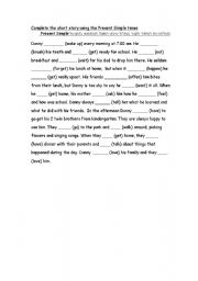 English Worksheet: present simple