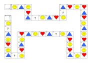 English worksheet: Symbol board game