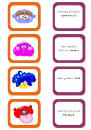 English Worksheet: Memory card game (2/2)