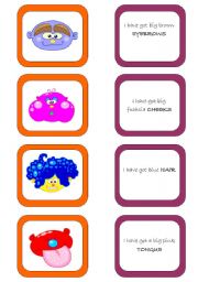 English Worksheet: Memory card game (2/2)