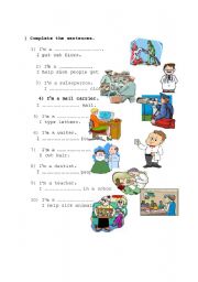 English Worksheet: Jobs 