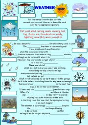 English Worksheet: Weather