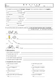 English Worksheet: Have got