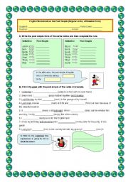 English Worksheet: Past simple - affirmative (regular verbs)