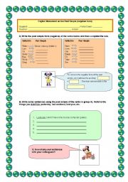 English Worksheet: Past simple - negative form (regular & irregular verbs)