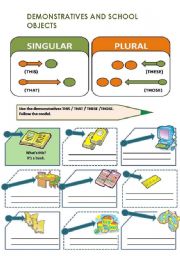 DEMONSTRATIVES AND SCHOOL OBJECTS