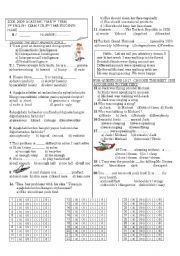 English Worksheet: spot on 8th year 3rd exam *multiple choice 