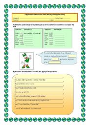 English Worksheet: Past Simple (interrogative form)