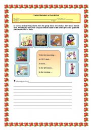 English Worksheet: Lets get writing!