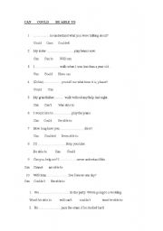 English worksheet: modals!