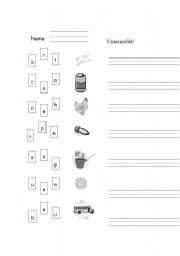 English Worksheet: Phonics (short vowels)