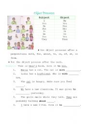 English Worksheet: Object Pronouns