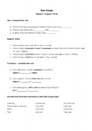 English worksheet: Past Simple