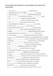 English Worksheet: quiz on irregular verbs