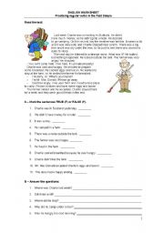 English Worksheet: Past Simple of regular verbs 