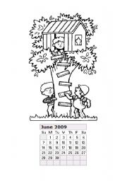 English Worksheet: June 2009