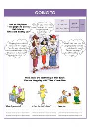 English Worksheet: Going to