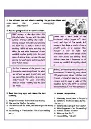 English Worksheet: Past simple and past continuous