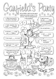 English Worksheet: Some or any