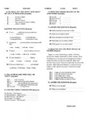 English worksheet: EXAM